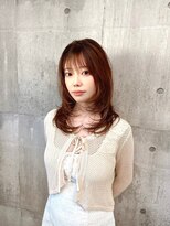 ワンズ リー 上大岡店(One's ly)&nbsp;レイヤーカット/ウェットヘア/オリーブベージュ[上大岡]