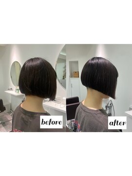 ヘアメンテ(Hairmainte) デザインショートボブ