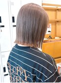 Say.黒髪ボブルフネビージュ小顔ワンレン切りっぱなしボブ表参道