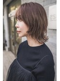 《e's イーズ鎌倉》大人上品なソフトウルフ白髪ぼかしハイライト