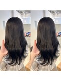 グレーブラック×ロングスタイル