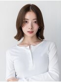 韓国レイヤー顔周りカット透明感カラー髪質改善艶髪シースルー