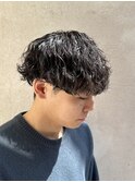 波巻きパーマ/メンズパーマ/メンズマッシュ