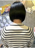 【ChaoMICHI haruya】切りっぱなしボブ 黒髪 髪質改善 20代