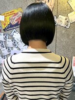 チャオ バイ ミチ(Chao by MICHI)&nbsp;【ChaoMICHI haruya】切りっぱなしボブ 黒髪 髪質改善 20代