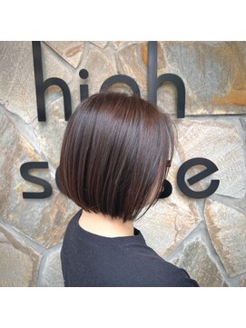 ナチュラルハイセンス 本店(natural high sense) ボブ×チョコレートブラウン　似合わせカット/町屋駅