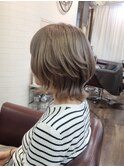 アッシュミルクティー×レイヤーボブ