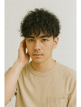 ヘアーアンドカラー プラーチェ(hair&color Plaatje) ツイストスパイラルで魅せる無造作メンズパーマ