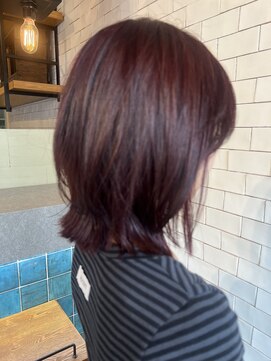 アース 大宮駅前店(HAIR&MAKE EARTH) ブリーチ無しワンカラーピンク