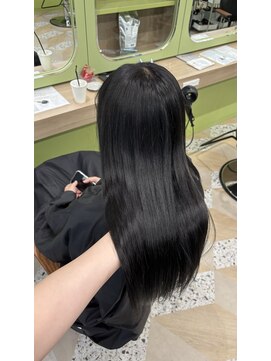 ノー バイ イオエ 西梅田(no. by ioe) ブリーチなしカラー/髪質改善/ミルクティーベージュ/小顔へア