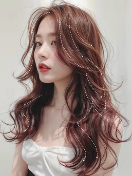 クレム 博多駅店(ChLem) ピンクブラウン　レイヤーカット　博多美容室