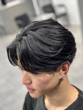 オーバルバイアピッシュ(OVARL by apish) フェザーパーマ/メンズパーマ/毛流れパーマ