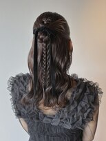 セロ 東辻井店(SERO) 【セロ東辻井】ハーフアップ/結婚式お呼ばれ/三つ編み/編み込み