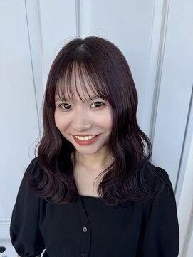 hair design G-Reiz【ジーライツ】 透明感たっぷり!ワインレッドカラー!