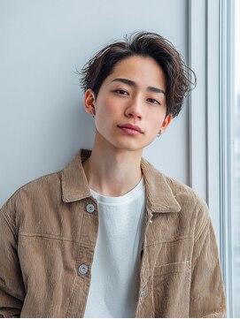 クリックプラス 小倉(Click plus) 小倉/刈り上げセンターパート/波巻きツイストスパイラル