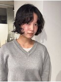レイヤーボブパーマ