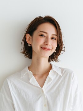 e.m.a プレミアムビューティーサロン 栄駅店(e.m.a PREMIUM BEAUTY SALON) レイヤーカット/イメチェン/外ハネボブ/美髪/ワイドバング/髪型