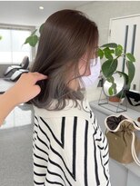 グランツ(hair design Granz)&nbsp;ブリーチ2回！ホワイトグレージュインナーカラー