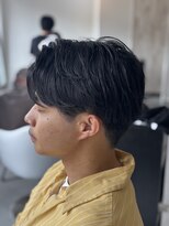 メンズカット バイ ソイクフ(メンズカット by SOY-KUFU)&nbsp;フェザーパーママッシュセンターパートツーブロック