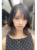 リークフー(Ree cu fuu) ブリーチなしカラー◎外ハネミディアムグレージュ