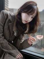 ラボヌールヘアーレーヴ 池袋店(La Bonheur hair reve)&nbsp;レイヤーブラウンベージュ顔周り小顔カットオリーブベージュ
