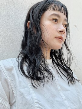 ソイ 下北沢(soi) ショートバングのロングスタイル