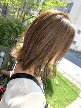 リジョイスヘア エン(REJOICE hair EN) 【REJOICE hair EN】ミルキーベージュ×ハイライト　担当AKIRA