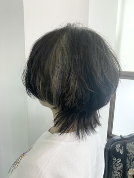 遊人セントラル(CENTRAL) インナーカラー☆ラビットカラー&ウルフカット☆