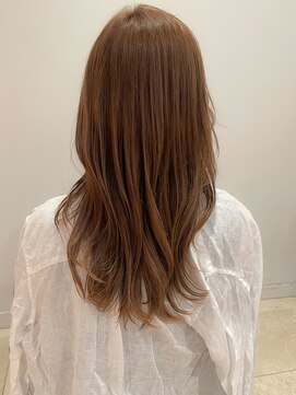 マイラ 銀座(myla) 田村】マロンベージュ/かきあげロング/涼しげヘア20代30代/韓国