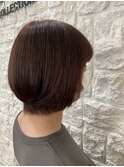 ショートボブ　20代30代40代大人ツヤ髪色　色もちローライト