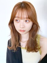 アイティーバイアルバム 藤沢店(IT by ALBUM) おくれ毛スタイル_ミニウルフテラコッタくすみブルー_8583