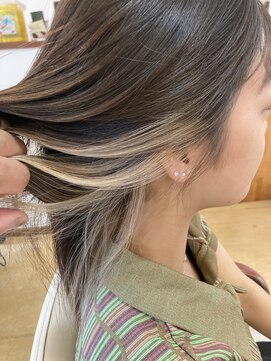 ウォームス(Warmth) ミルクティー系インナーカラー