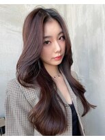 エースハバナ 渋谷(1 HAVANA)&nbsp;ヌーディーカラー/サラツヤロング/ふんわりミディアム/小顔ヘア