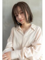 ケアリー 成増(Carelly) 大人かわいい前髪セシルカットココアブラウンフリンジウェーブ