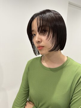 エトス プロデュースド バイ ヴァイナルズミックス(Ethos produced by Vinyl's mix) 切りっぱなし顔まわりレイヤー、トラックオイル仕上げ