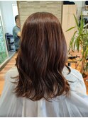 10月 ぽっくり秋の装いほんのり赤みの栗色カラー