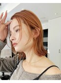 顔まわりがおしゃれ☆大人かわいい長めボブ