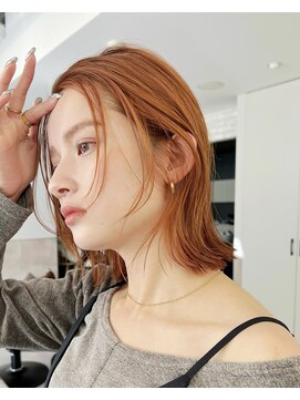 サンド 銀座(sand) 顔まわりがおしゃれ☆大人かわいい長めボブ