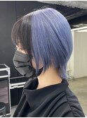 □カール#セミディ#シアーカラー#姫カット