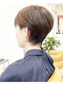 40代50代60代くびれショート小顔ツヤ髪グレージュカラー