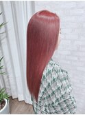 赤髪/ロング/ツヤ髪/ストレート