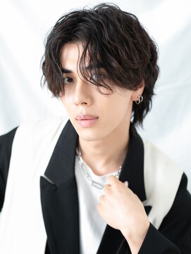 グルーミングサロン バーバー キャッスル 北浦和西口(Grooming salon Barber Castle) センターパートカルマパーマメンズショートc北浦和