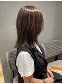 カーキグレージュハイライト