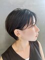 アトリエ エス atelier es HAIRDESIGN&nbsp;オフィスでもセーフな暗髪ショート#ショート#暗髪