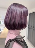 バイオレットメルティーカラー【似合わせカットワンカールボブ】
