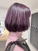 ニュアージュ 表参道 南青山(Nuage’) バイオレットメルティーカラー【似合わせカットワンカールボブ】