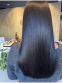 黒髪ストレート美シルエットロングヘア髪質改善20代30代40代