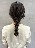 花田/結婚式ヘアセットお呼ばれヘアアレンジ卒業式下北沢ボブ