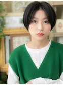 センターパート小顔ミニボブショートマッシュh3戸頭20代30代40代
