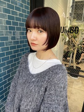 ダンボ(DUMBO) 【yosuke】ぱつっとボブ/顔まわりカット/姫カット.ボブ